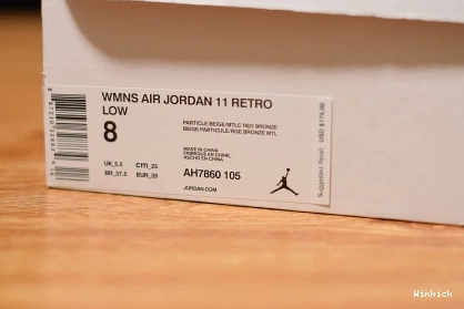 ROSE GOLD JORDAN - 11 LOW (W) AH7860-105 RETRO 0828